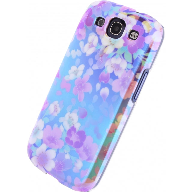 Xccess Oil Cover Samsung Galaxy SIII I9300 Turquoise Flower