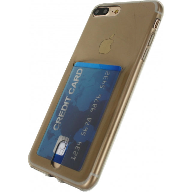 Xccess TPU Card Case Apple iPhone 7 Plus/8 Plus Transparent Grey