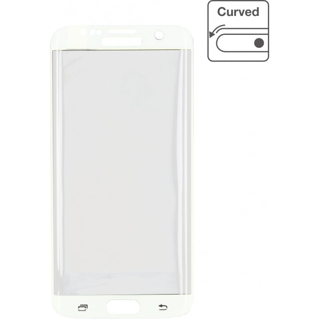 Mobilize Edge-To-Edge Glass Screen Protector Samsung Galaxy S7 Edge White
