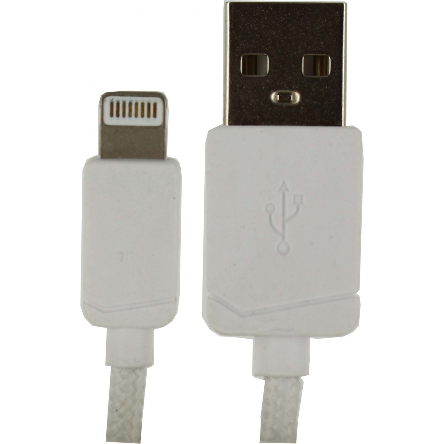 KeyMate Charge/Sync Keychain Cable Nylon Braided Lightning White