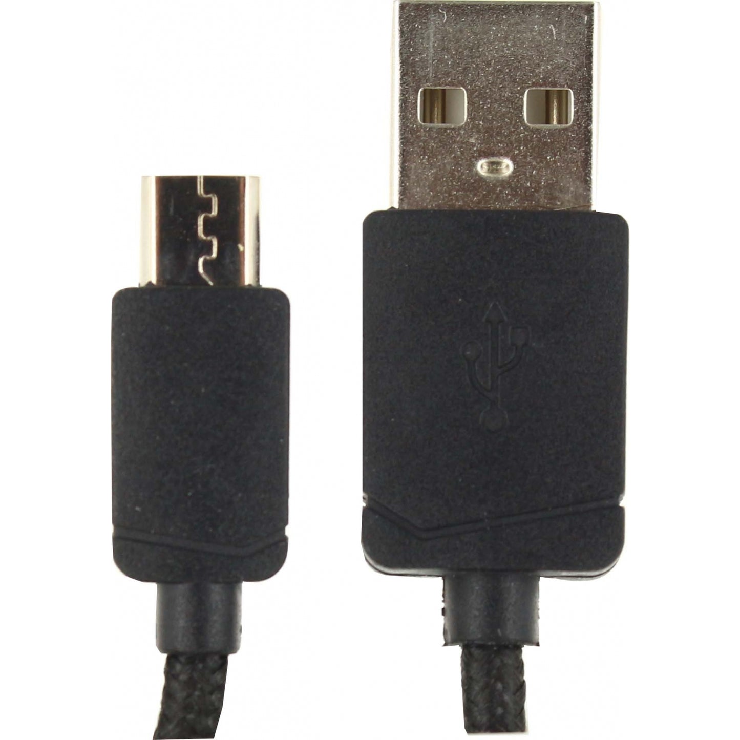 KeyMate Charge/Sync Keychain Cable Nylon Braided Micro USB Black