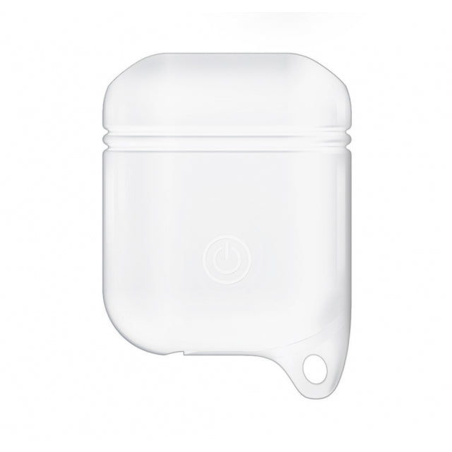 Xccess Shockproof Silicone Case with Hook for Apple Airpods White