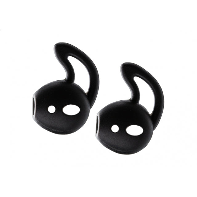 Xccess Silikon-Ohrhörer mit Ohrhaken für Apple Earpod/Airpod Schwarz