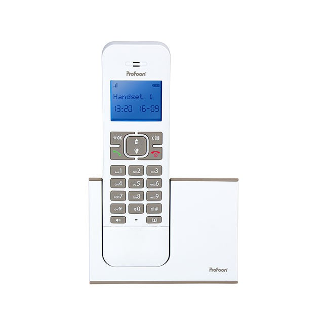 PDX-8400 Profoon DECT Telefon Weiß/Taupe