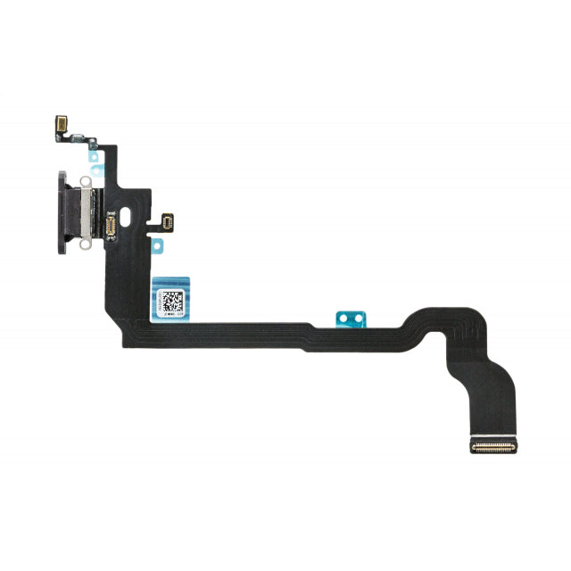 Replacement Charge/Data Connector incl. Flex Cable for Apple iPhone X Black OEM