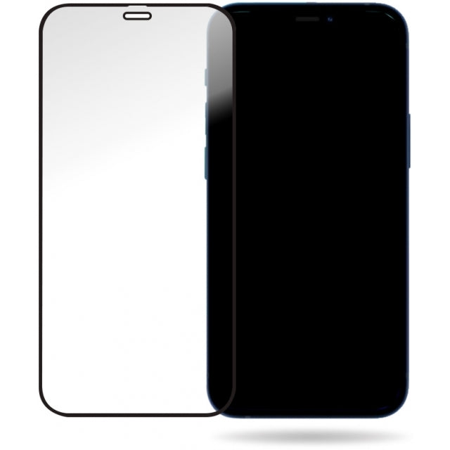 Mobilize Glass Screen Protector - Black Frame - Apple iPhone 12 Mini
