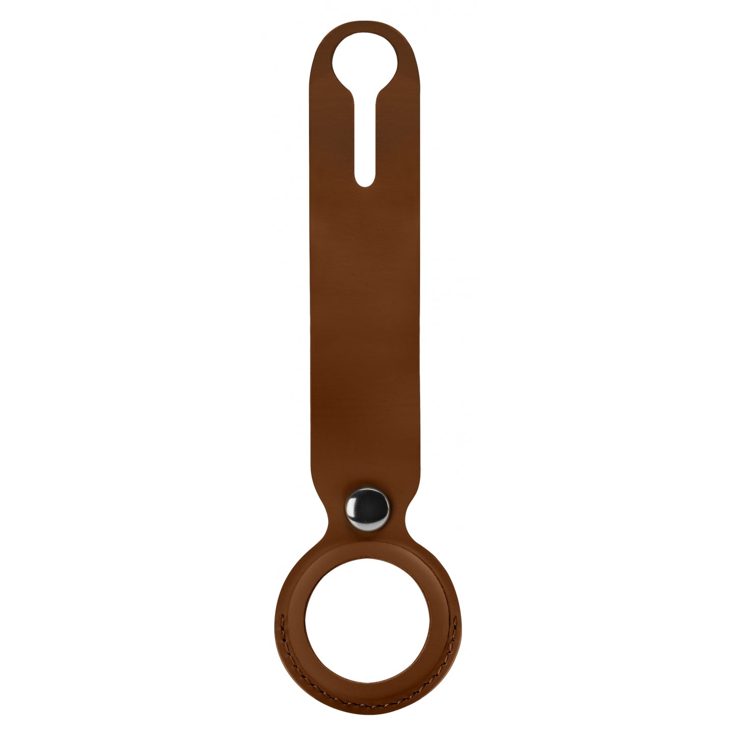 Xccess PU Leather Airtag Loop Brown