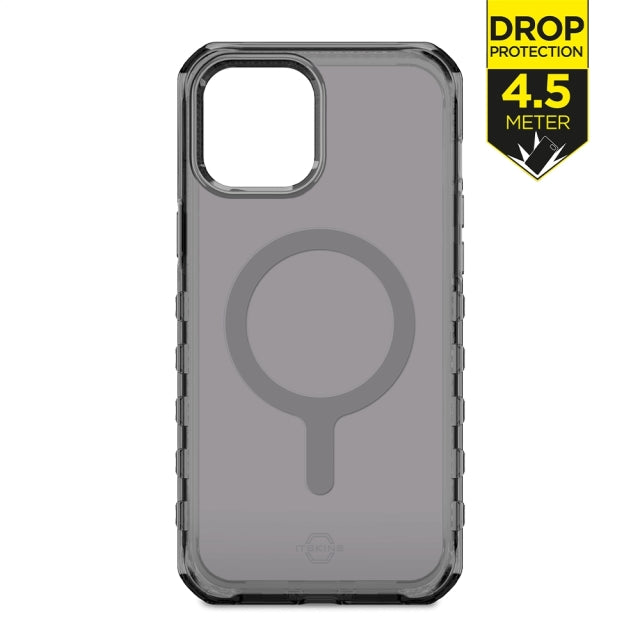 ITSKINS Level 3 SupremeMagClear pour Apple iPhone 13 Mini Gris