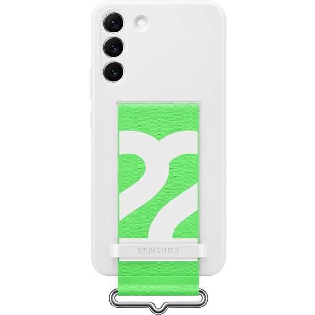 EF-GS906TWEGWW Samsung Silikon Cover mit Band Galaxy S22+ 5G Weiß