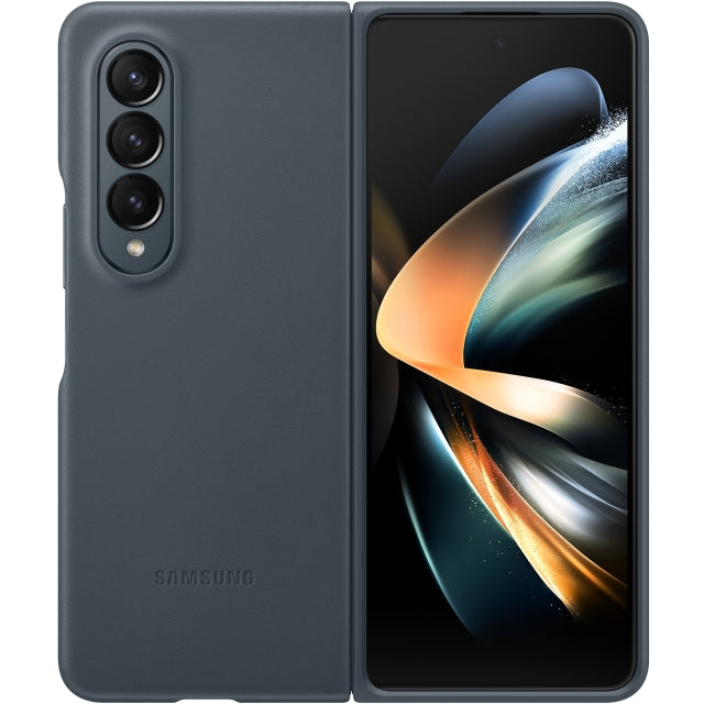EF-VF936LJEGWW Samsung Leather Cover Galaxy Z Fold4 Grau/Grün