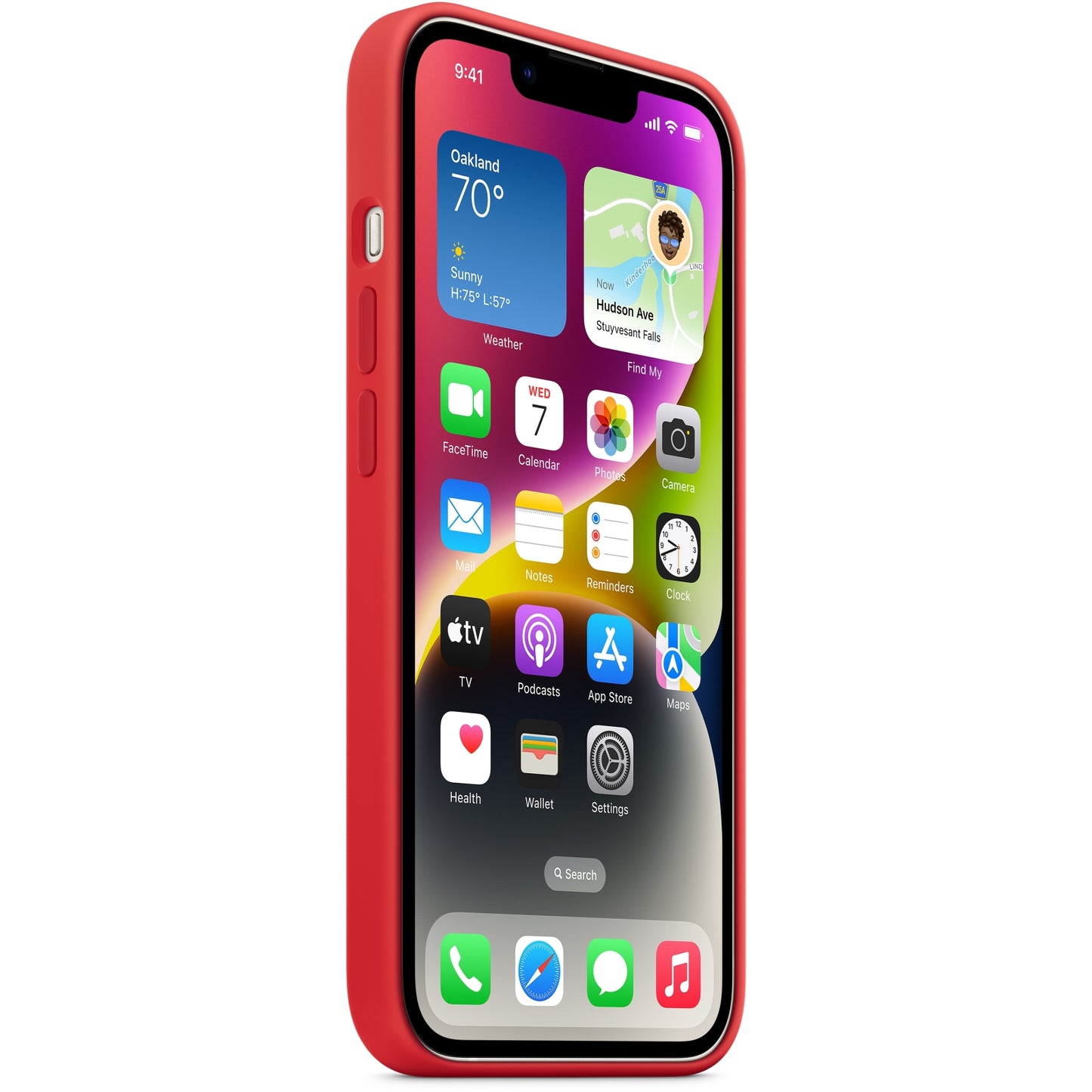 MPT63ZM/A Apple Silicone Case with MagSafe iPhone 14 Plus (PRODUCT) Red