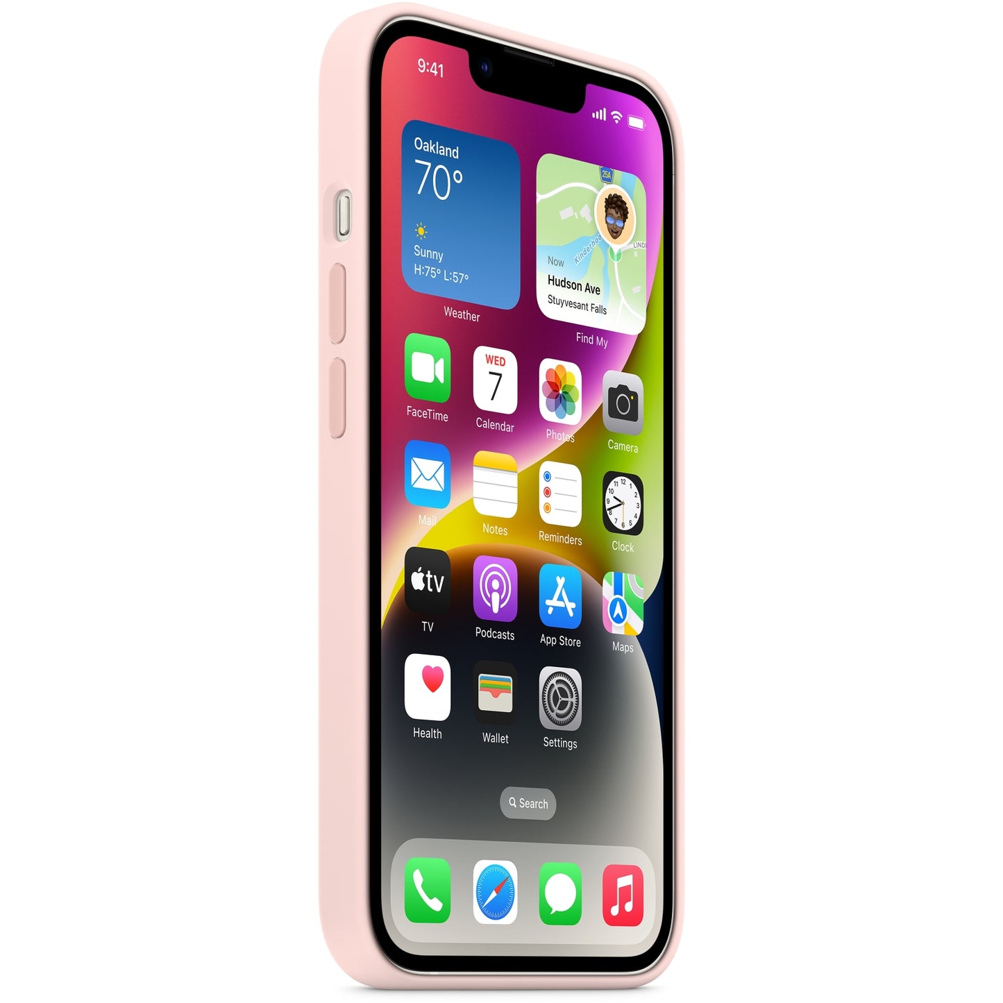 MPT73ZM/A Apple Silicone Case with MagSafe iPhone 14 Plus Chalk Pink