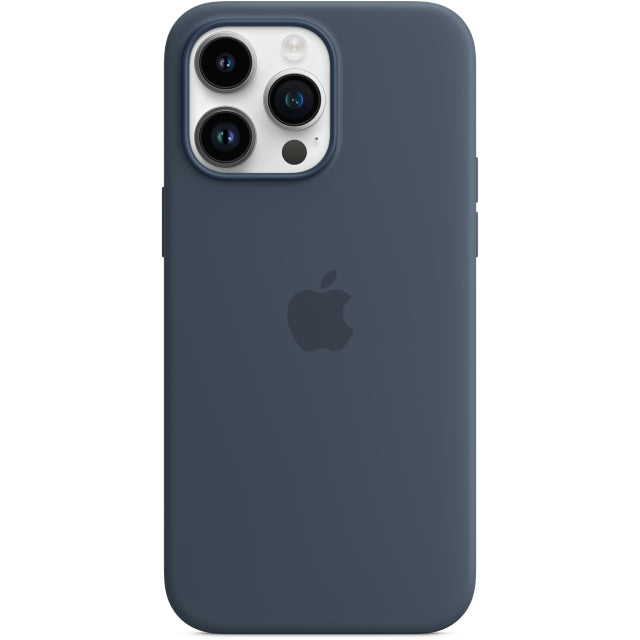 MPTQ3ZM/A Apple Silikon Case mit MagSafe iPhone 14 Pro Max Storm Blue