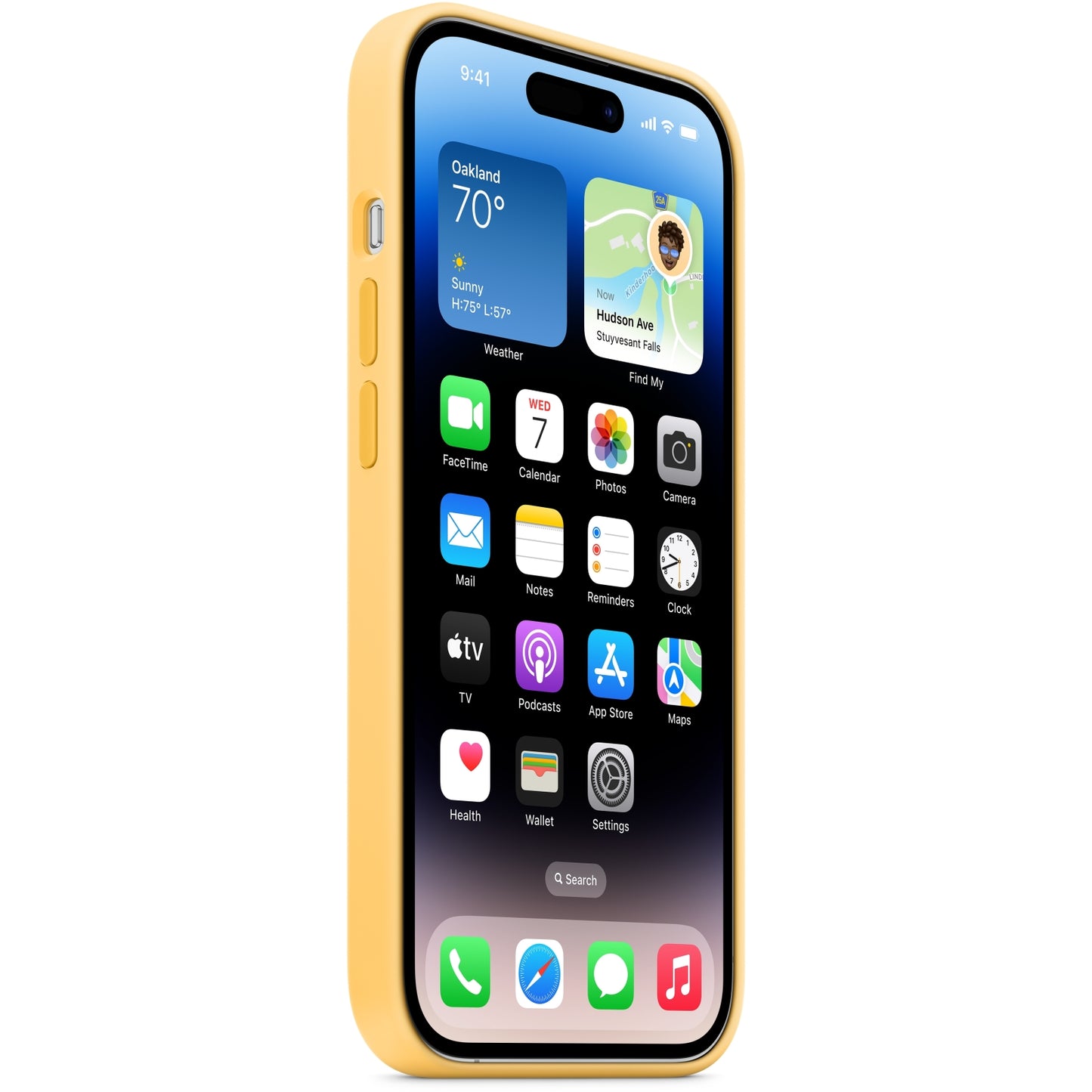 MPU03ZM/A Apple Silicone Case with MagSafe iPhone 14 Pro Max Sunglow