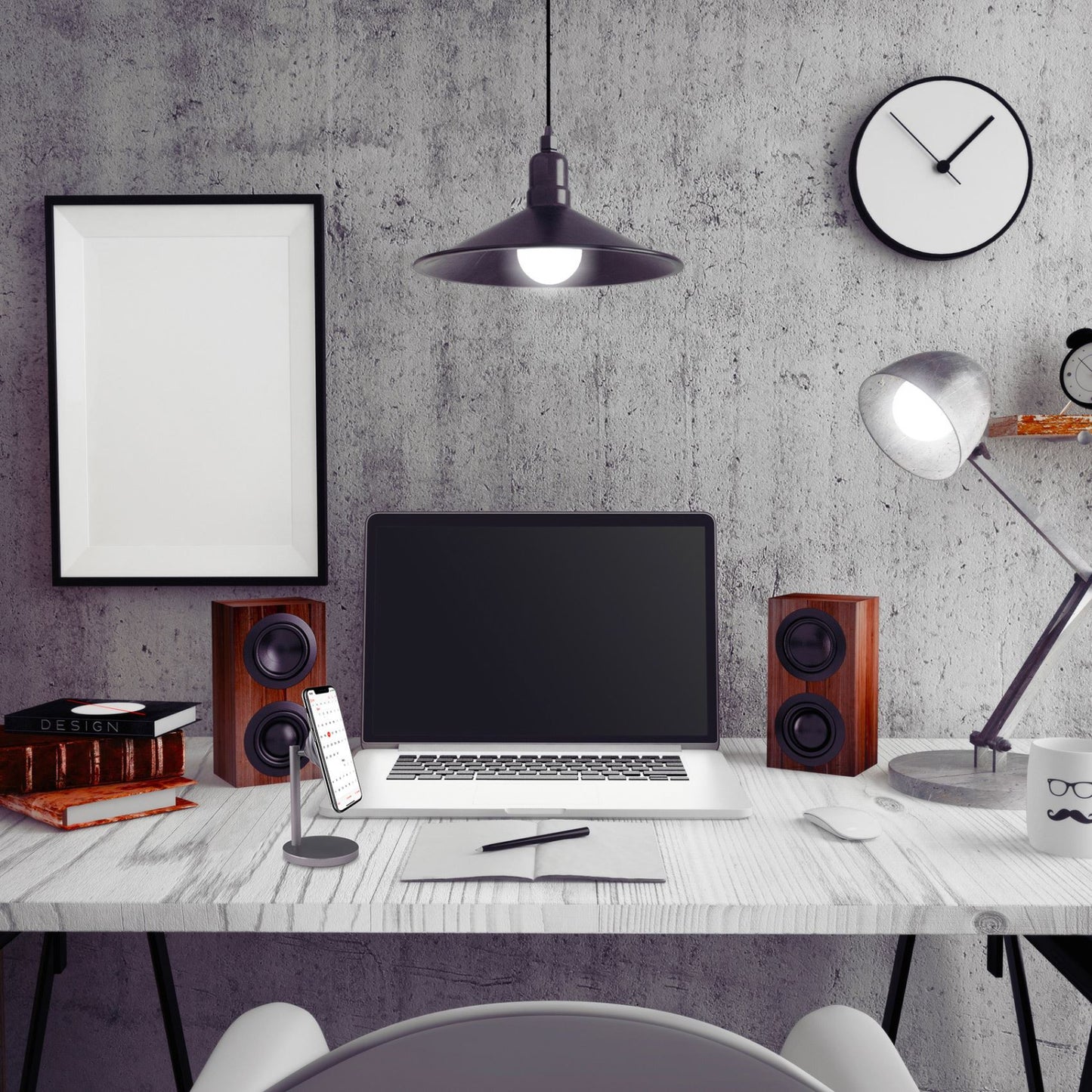 Celly GhostDesk Universal Magnetic Desk Holder Dark Grey