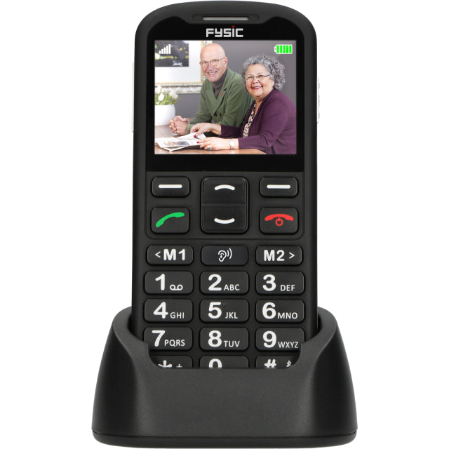 F10 Fysic Big Button GSM 4G Schwarz Aktionspaket 5+1 gratis