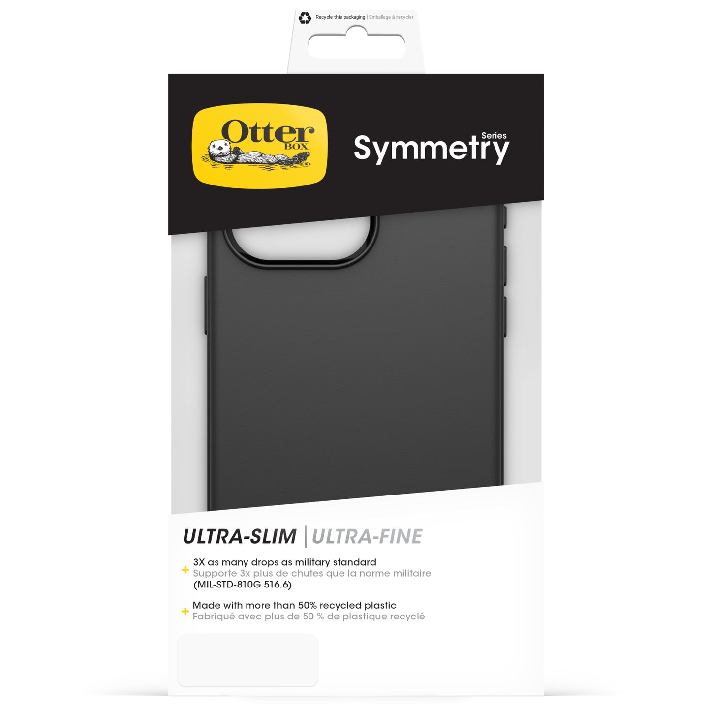 OtterBox Symmetry Case Apple iPhone 15 Pro Max Black
