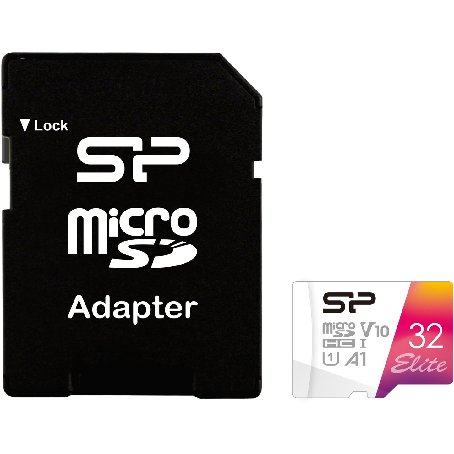 Silicon Power Elite Micro SDHC incl. SD Adapter 32GB UHS-1 U1 A1 V10 Class 10 Color