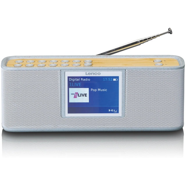 PDR-046GY Radio portable Lenco Eco DAB+ Bluetooth grise