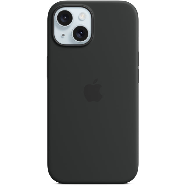 MT0J3ZM/A Apple Silikon Case mit MagSafe iPhone 15 Schwarz