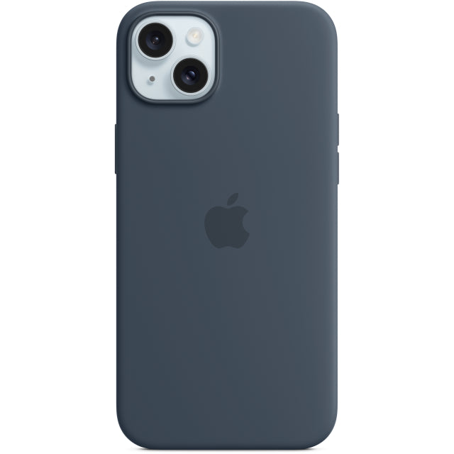 MT123ZM/A Apple Silikon Case mit MagSafe iPhone 15 Plus Storm Blue