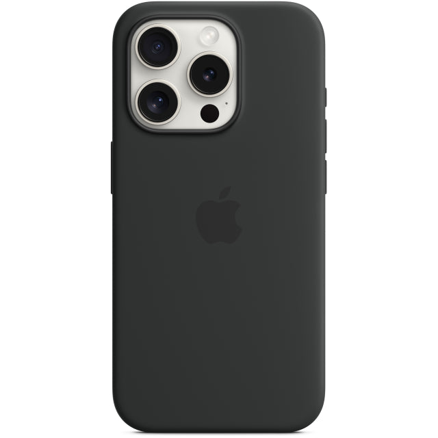MT1A3ZM/A Apple Silikon Case mit MagSafe iPhone 15 Pro Schwarz