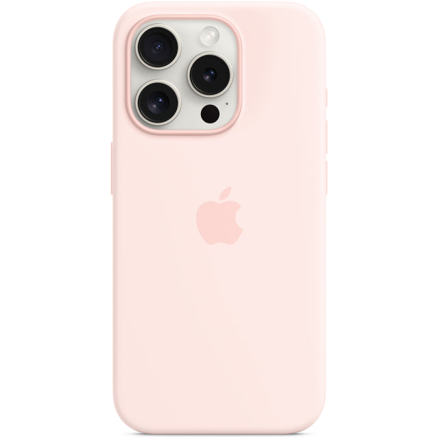 MT1F3ZM/A Apple Silikon Case mit MagSafe iPhone 15 Pro Hellrosa