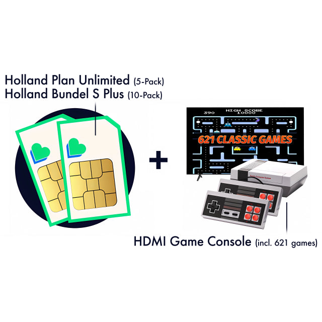 Lycamobile SIM-Paket + HDMI Spielekonsole inkl. 621 Spielen