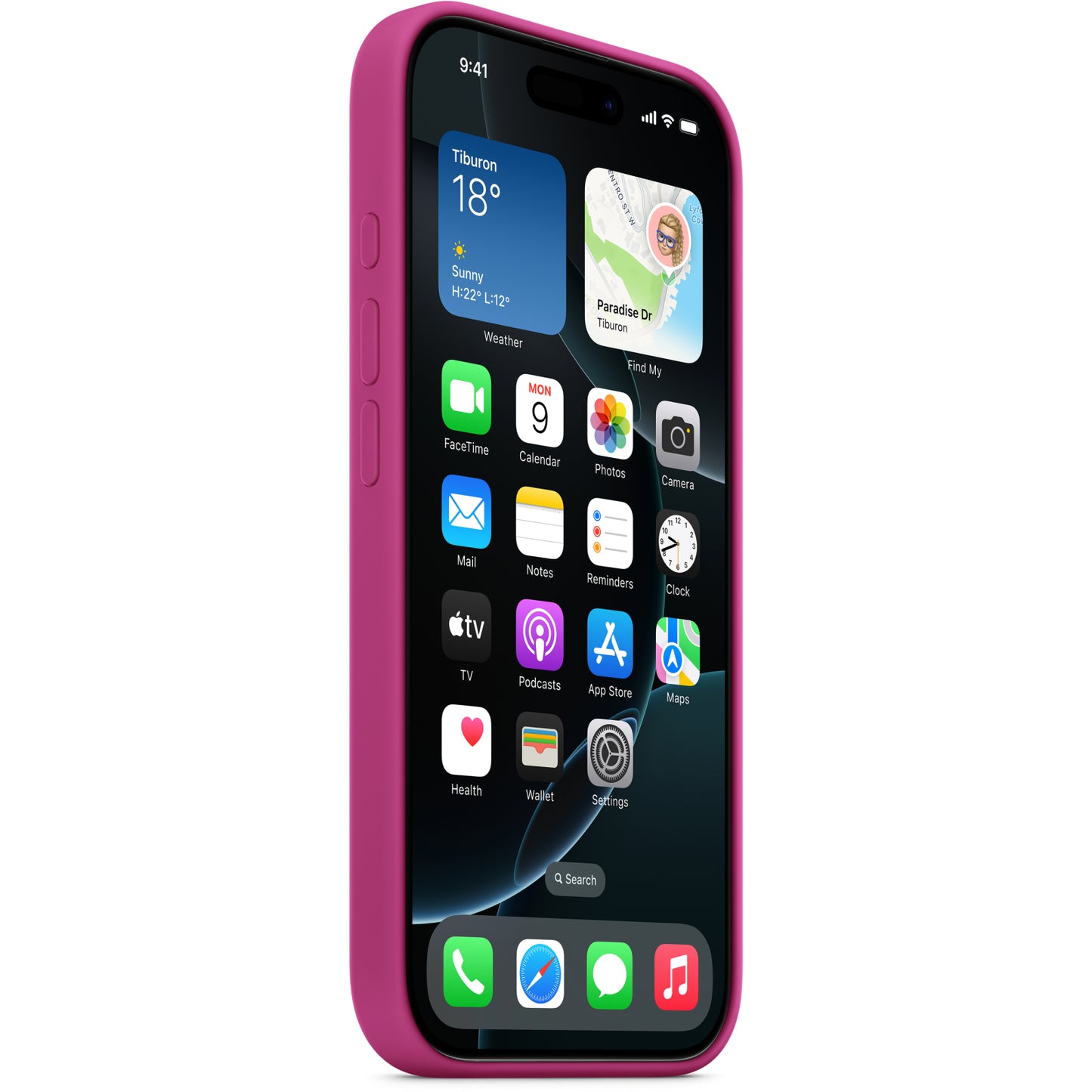 MYYX3ZM/A Apple Silicone Case with MagSafe iPhone 16 Pro Max Fuchsia