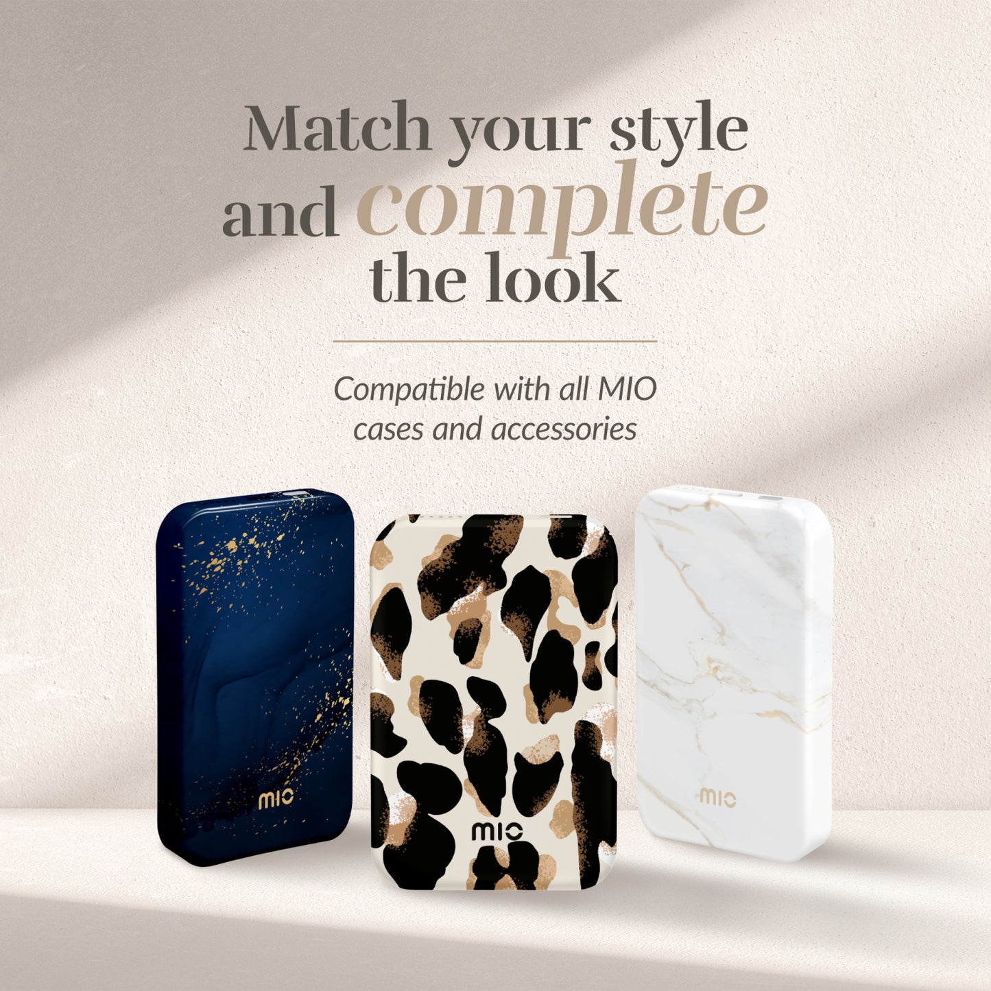 MIO Powerbank 5000mAh with Double sided Magsafe Compatibility Leopard - Matt