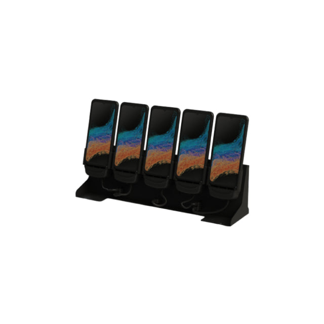 CRQC-697 Carcomm 5-Slot Desktop-Ladestation 100W Samsung Galaxy Xcover6 Pro/Xcover7