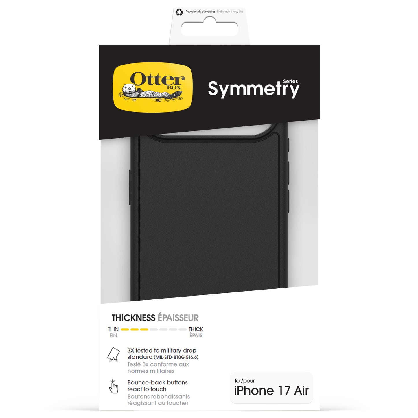 OtterBox Symmetry+ Case Apple iPhone Air Black
