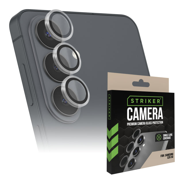 Striker Single Lens Glass Camera Protector - Transparent - Samsung Galaxy S26 5G