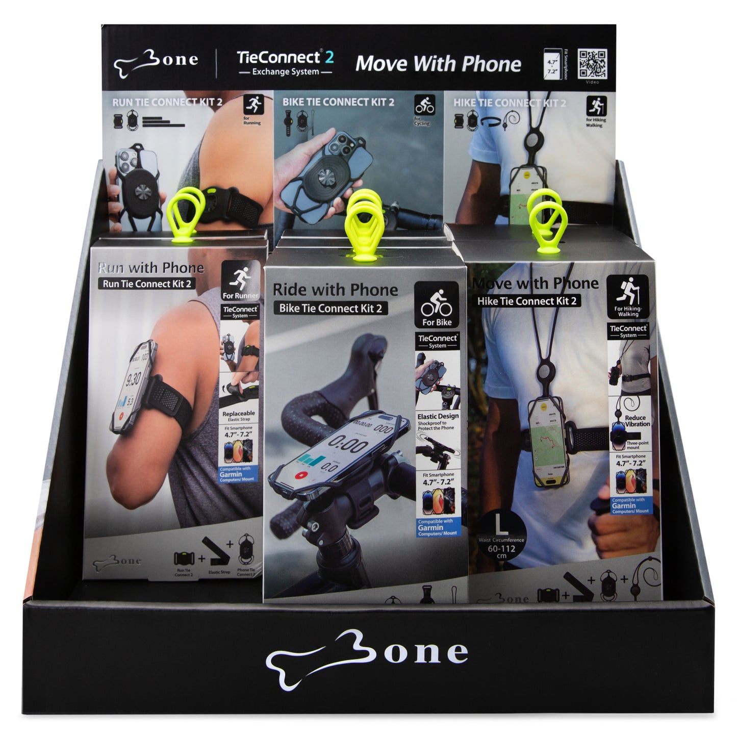POS Bone Tie Connect Kit 2 Display + 8 Diverse Tie Connect 2 Kits