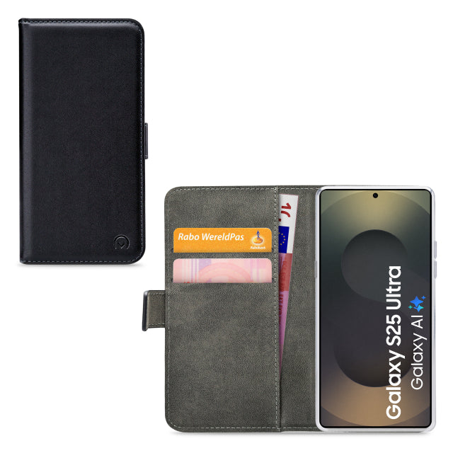 Étui Portefeuille Mobilize Classic Gelly pour Samsung Galaxy S25 Ultra 5G Noir
