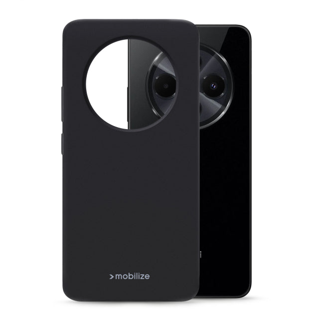 Mobilize Rubber Gelly Hülle Xiaomi Poco C75/Redmi 14C Mattschwarz