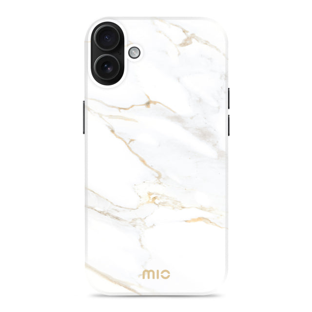 MIO White Marble Magsafe Kompatibel für iPhone 16 Plus