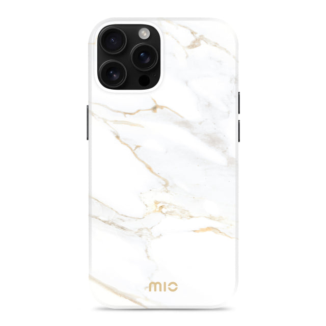 MIO White Marble Magsafe Kompatibel für iPhone 16 Pro Max
