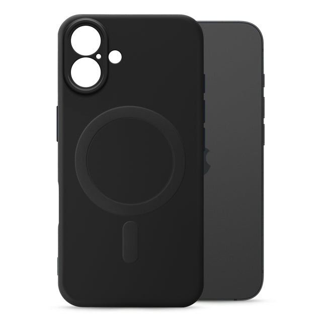 Coque de protection souple My Style compatible Magsafe pour Apple iPhone 16 Plus Noir