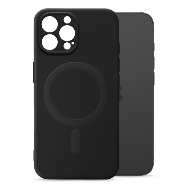 Coque compatible Magsafe My Style Protective Flex pour Apple iPhone 16 Pro Max Noir