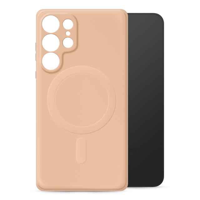 My Style Protective Flex Magsafe Compatible Hülle für Samsung Galaxy S25 Ultra 5G Soft Pink
