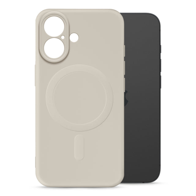 My Style Protective Flex MagSafe kompatible Hülle für Apple iPhone 16 Antique White