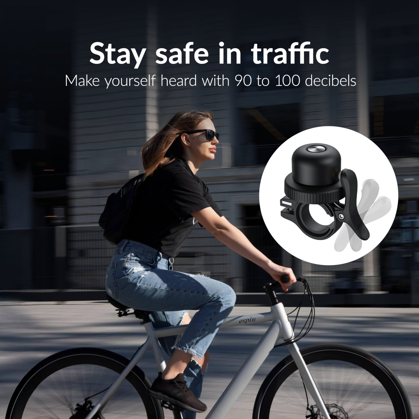 Beeep BeTag Find My Tracker Black & Bicycle Bell