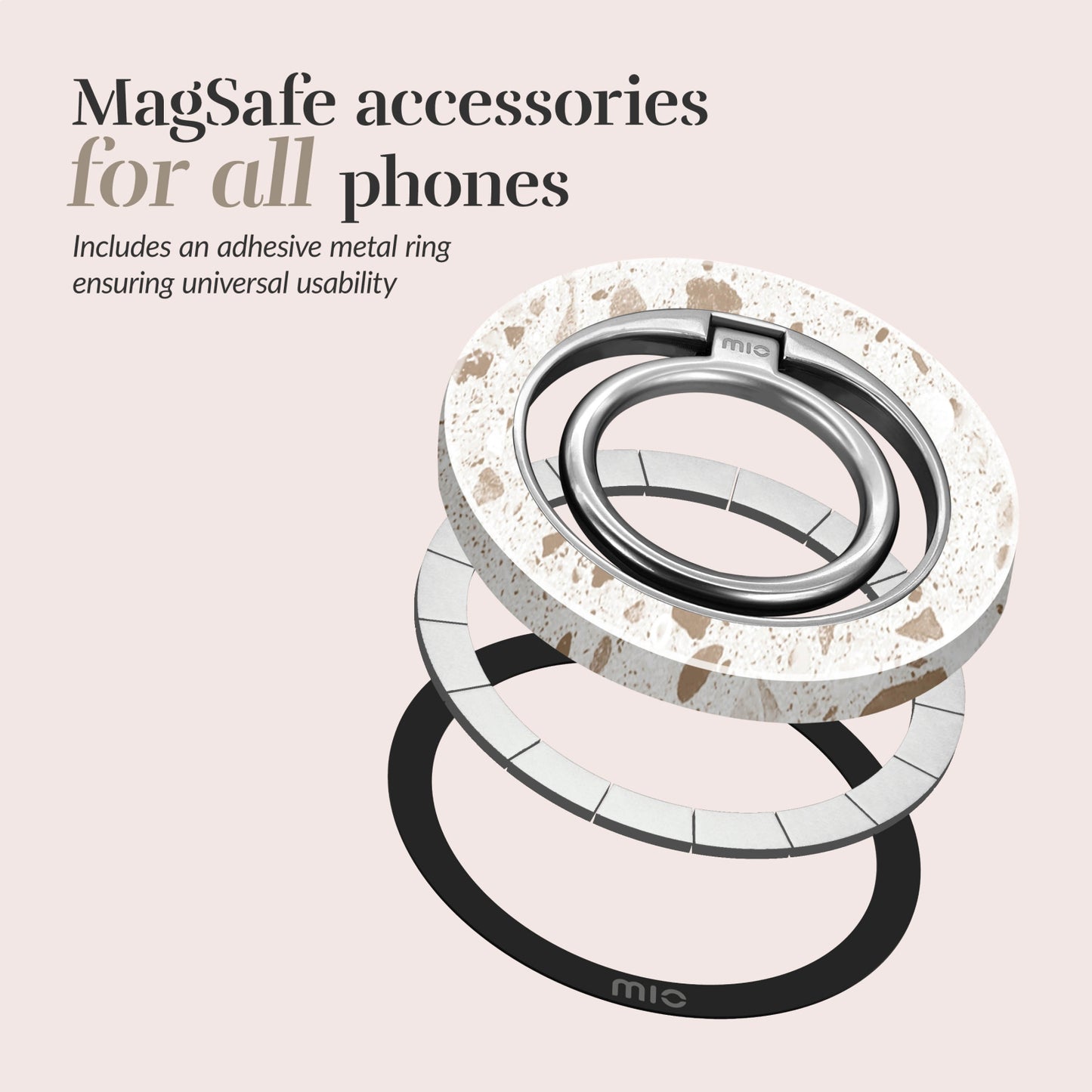 MIO Soft Terrazzo MagSafe Compatible Ring Holder