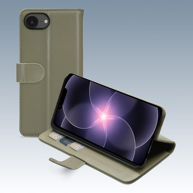 Mobilize Premium Gelly Wallet Book Case Apple iPhone 16e/17e Green