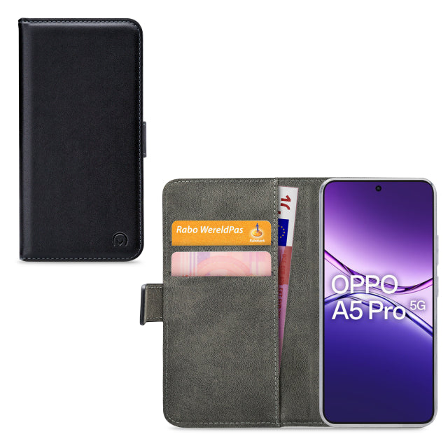 Mobilize Classic Gelly Wallet Book Case OPPO A5 Pro 5G Schwarz