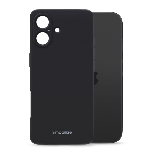 Mobilize Rubber Gelly Case Apple iPhone 17 Mattschwarz