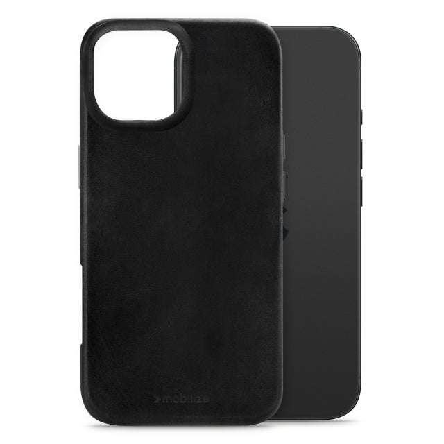 Mobilize Magsafe Compatible Premium Leather Case Apple iPhone 17 Black
