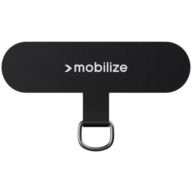 Mobilize Nylon Patch for Lanyard 5 Pieces - Black (with metal ring)