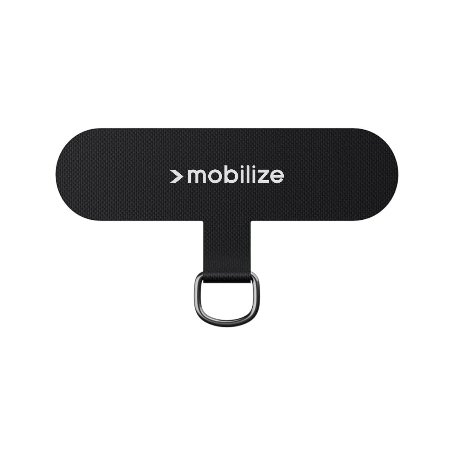 Mobilize Nylon Patch for Lanyard 5 Pieces - Black (with metal ring)